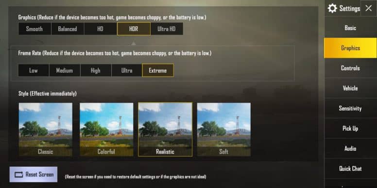 pubg mobile extreme frame rate unlock