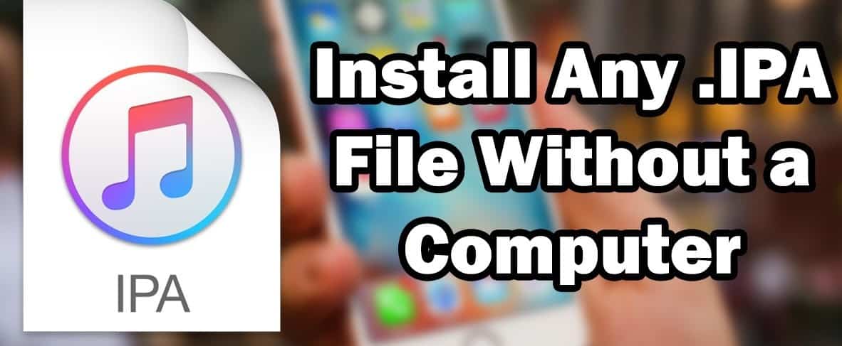 how to install ipa file without computer
