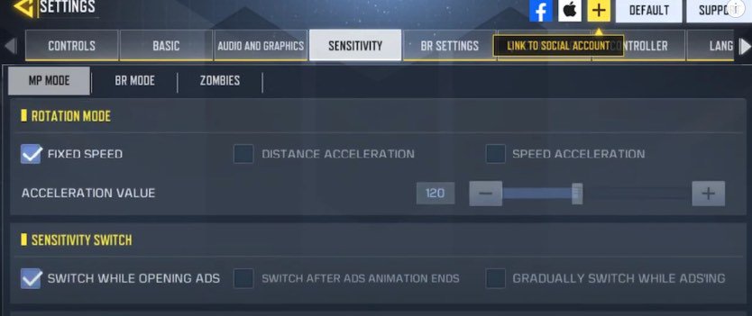 call of dutycall of duty mobile sensitivity