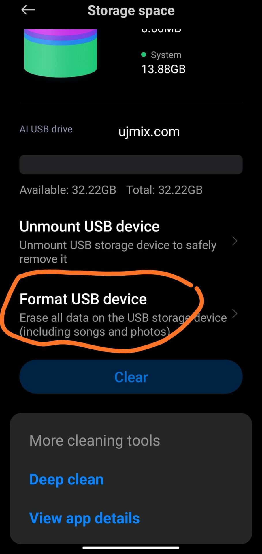 How to format USB Drive With Xiaomi