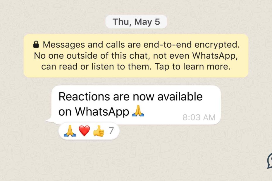How to React on WhatsApp Messages