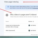 How to Fix Video page indexing